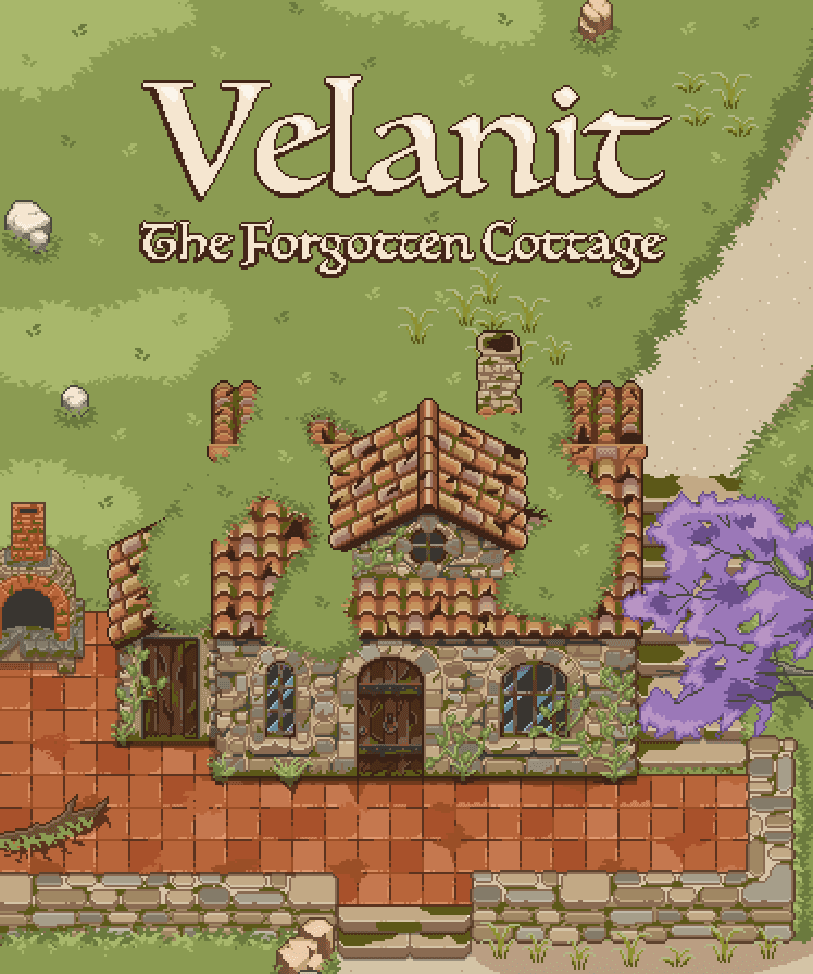 Velanit: coastal cottage scene